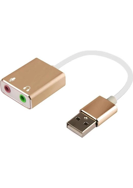 KEEPRO Usb Harici 7.1 Kanal Stereo Ses Kartı 3.5Mm Kablolu