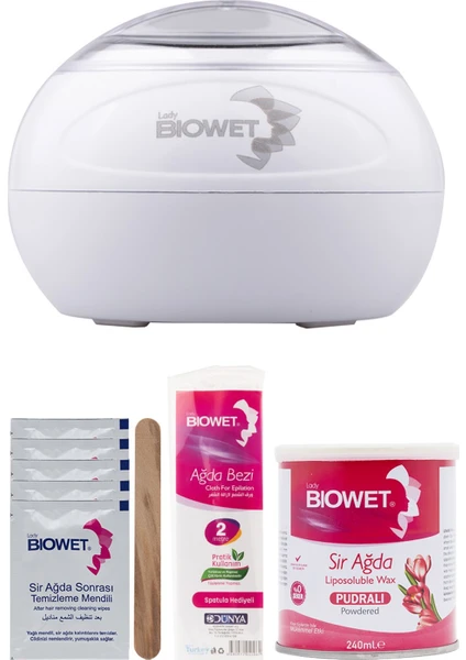 Lady Biowet Biowet Konserve Ağda Isıtıcı Set 240 G