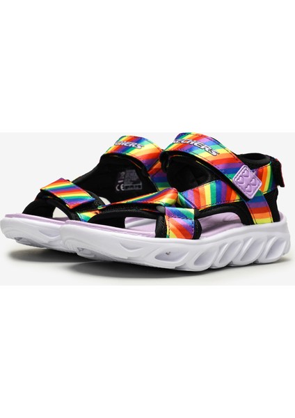 HYPNO-SPLASH-RAİNBOW LİGHTS Büyük Kız Çocuk Siyah Işıklı Sandalet - 20218L BKMT