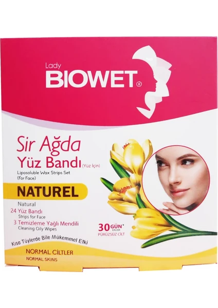 Lady Biowet Biowet 27'li  Yüz Sır Ağda Bandı Naturel