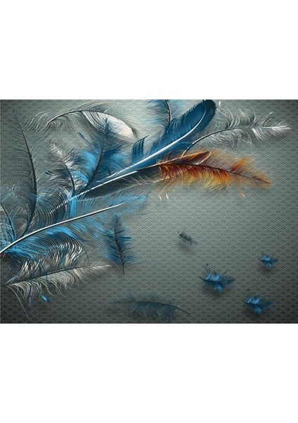 3D Özel Tasarım Duvar Kağıdı Kanvas Tek Parca