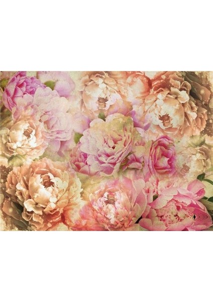 Çiçek Desen 3D Özel Tasarım Duvar Kağıdı 0110 Kanvas Tek Parca