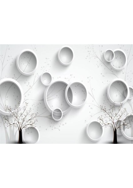 Ağaç Desen 3D Özel Tasarım Duvar Kağıdı 091 Vinil