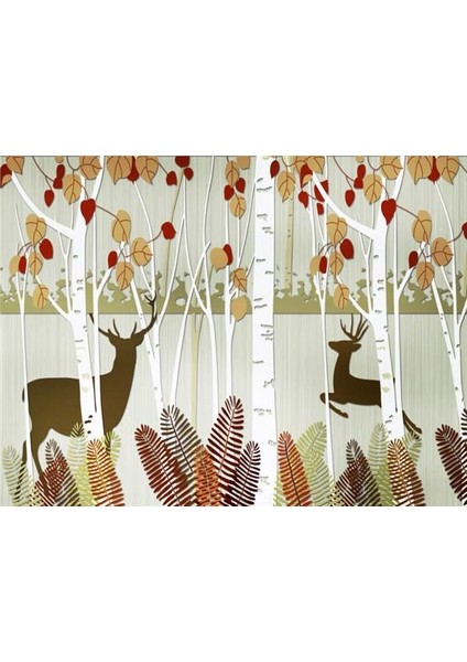 Çiçek Desen 3D Özel Tasarım Duvar Kağıdı 083 Kanvas Tek Parca