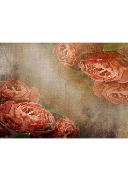 Çiçek Desen 3D Özel Tasarım Duvar Kağıdı 0105 Kanvas Tek Parca