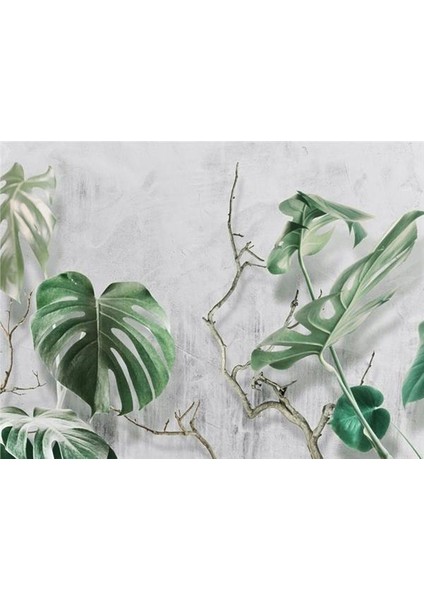 Çiçek Desen 3D Özel Tasarım Duvar Kağıdı 0106 Kanvas Tek Parca