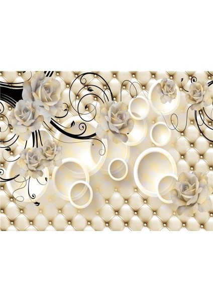 Çiçek Desen 3D Özel Tasarım Duvar Kağıdı 097 Vinil