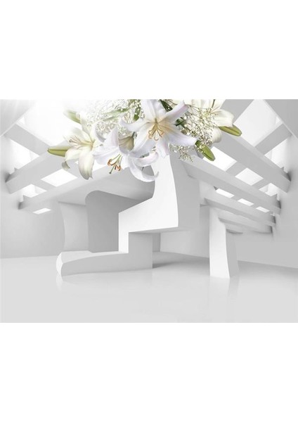 Çiçek Desen 3D Özel Tasarım Duvar Kağıdı 0136 Vinil