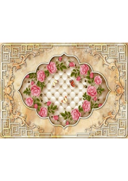 Çiçek Desen 3D Özel Tasarım Duvar Kağıdı 068 Vinil