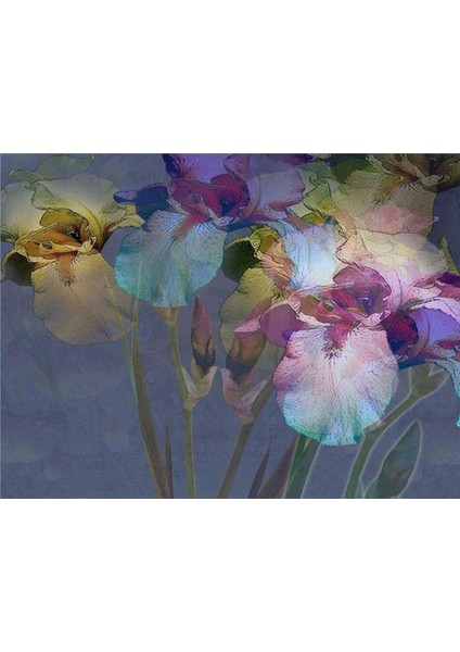 Çiçek Desen 3D Özel Tasarım Duvar Kağıdı 0104 Vinil