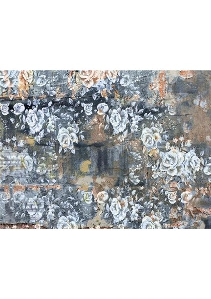 Floral Özel Tasarım Duvar Kağıdı Kanvas Tek Parca