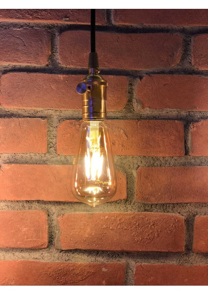 5'li Flamanlı Rustik LED Ampul Dekoratif Vintage Aydınlatma 6 W