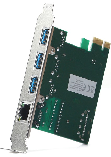 PCIe x1 - 3 Adet USB 3.0 + Gigabit Ethernet Dönüştürücü Ağ Adaptörü (DK-NT-PEGLANU3)