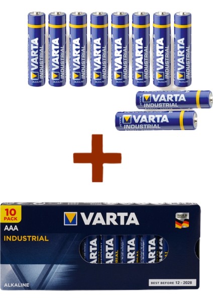 Endüstriyel 10AA + 10 Aaa Özel Pil Paketi 20'li