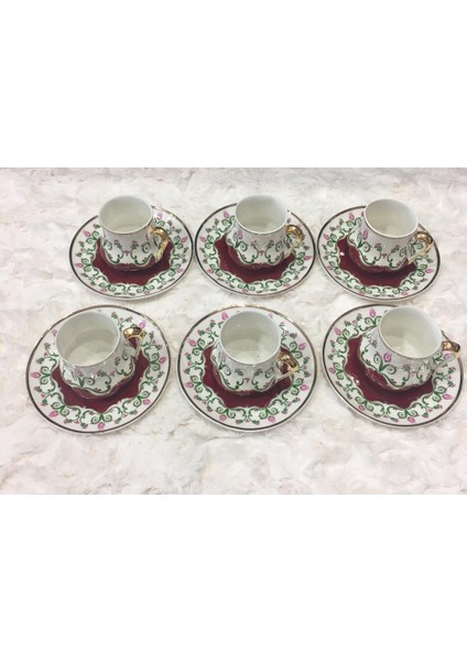 6'lı Osmanlı Kahve Fincanı