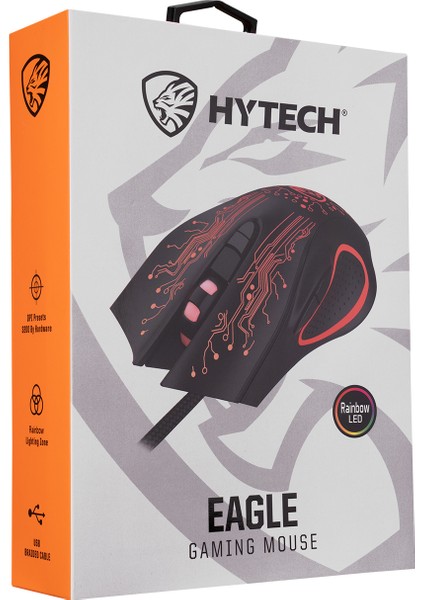 Hy-X8 Eagle Siyah Gaming Oyuncu Mouse