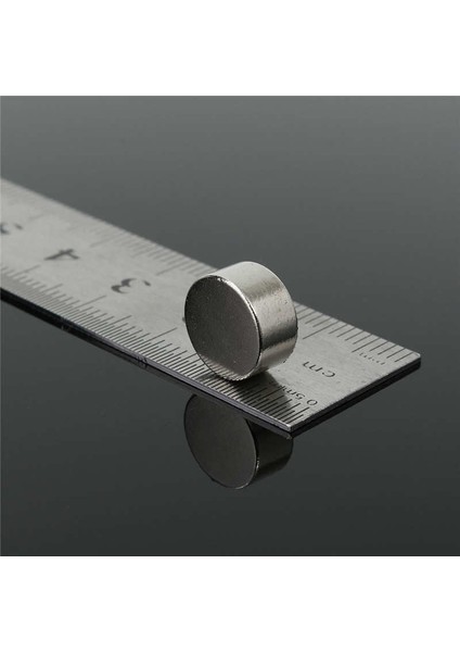 10 Adet Çap 10MM x Kalınlık 5mm Yuvarlak Süper Güçlü Neodyum Mıknatıs