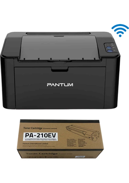 P2500W Wi-Fi Mono Lazer Yazıcı ve PA-210EV Toner