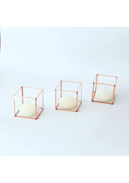 Mumluk Tek 7,5x7,5cm Üçlü Set