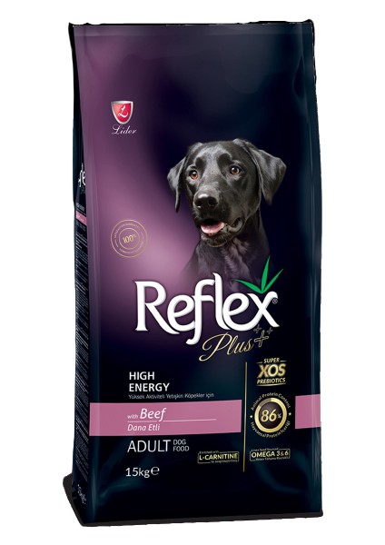 Plus Yüksek Aktiviteli Dana Etli 15 kg Yetişkin Köpek Maması