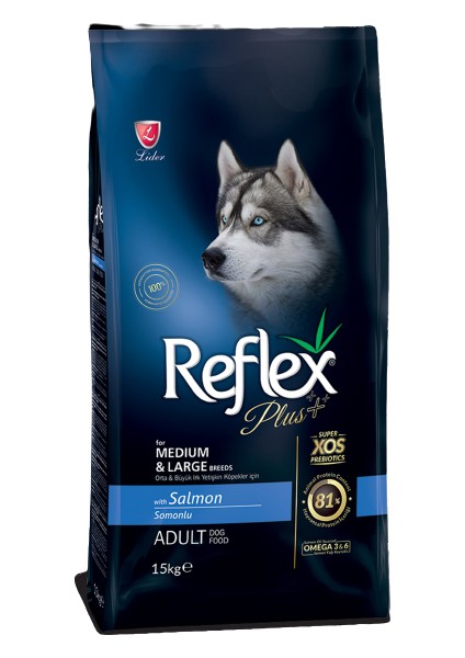 Plus Somonlu 15 kg Orta ve Büyük Irk Yetişkin Köpek Maması