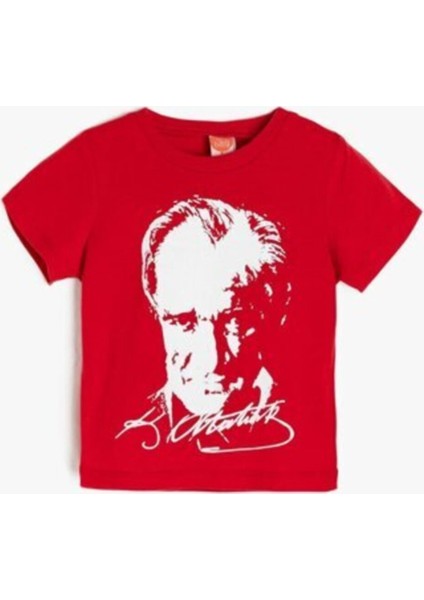 Nacar Çarşı Unisex Çocuk Atatürk Baskılı T-Shirt