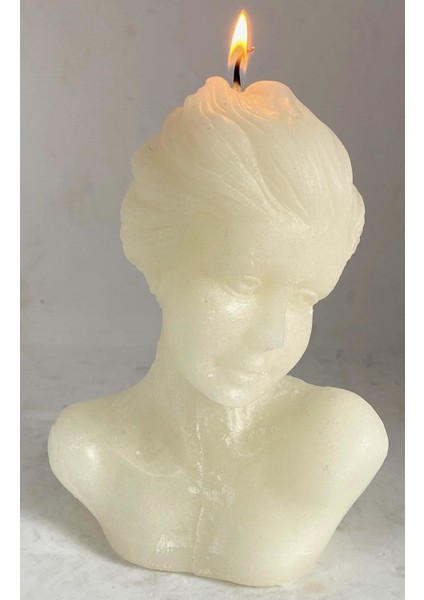 Ekru Woman Büst Mum 17 cm