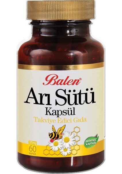 Arı Sütü Kapsül 375 Mg 60 Kapsül 3 Adet fiyatları