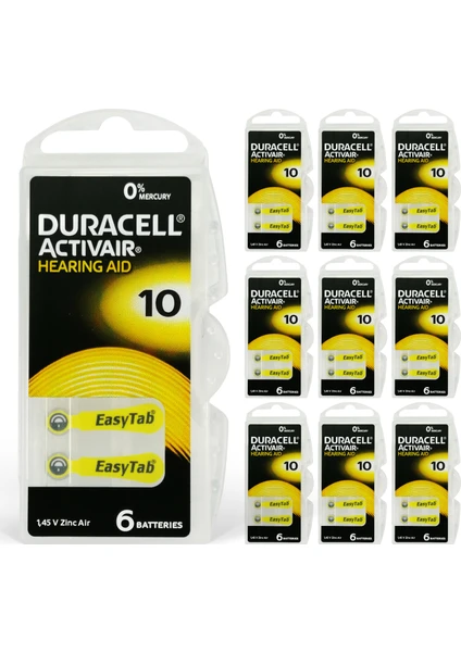 Activair 10 Numara Işitme Cihazı Pili 60'lı