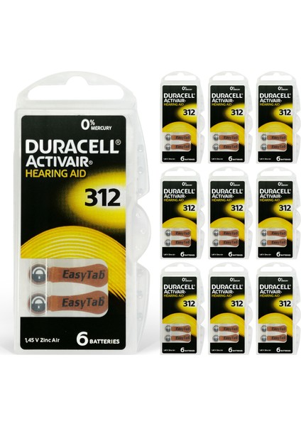 Activair 312 Numara Işitme Cihazı Pili 60'lı