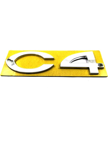 CITROEN UYUMLU C4 Bagaj Yazısı 108mm-30mm