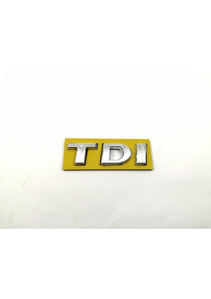 VOLKSWAGEN UYUMLU Golf Fabia Jetta Skoda TDI Yazı Krom 50mm-15mm