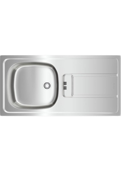 Gravıty 45 E-Xn 1b 1d Paslanmaz Çelik Sağ Damlalıklı Evye