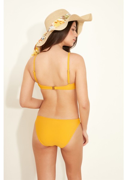 Üçgen Fırfırlı Bikini Takım 3090 Sarı fırsatları