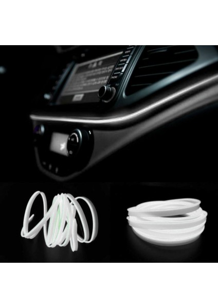 Araç Içi Torpido Ledi Neon Işıklı Renkli Ip Neon Ledi 2 Metre - Renk Seçenekli