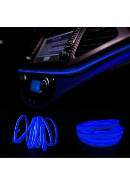 Araç Içi Torpido Ledi Neon Işıklı Renkli Ip Neon Ledi 2 Metre - Renk Seçenekli