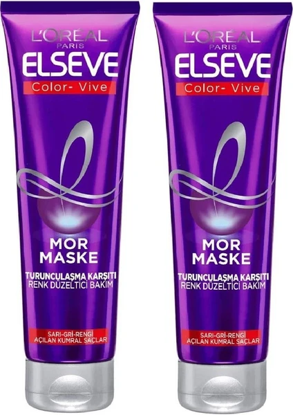 L'Oréal Paris Loreal Paris Elseve Mor Maske 150 ml x 2