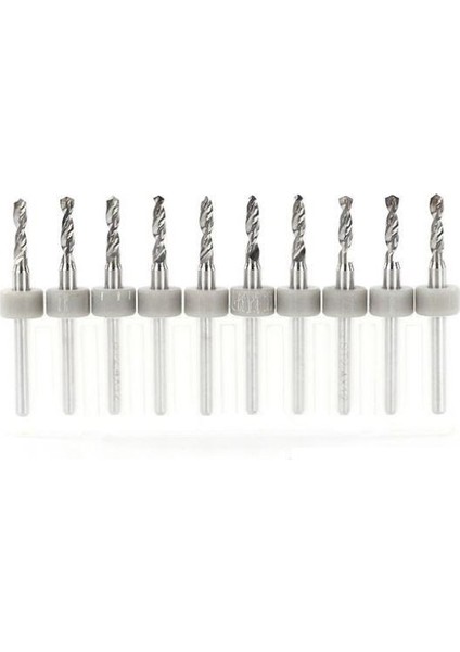 Pcb Mikro Karbür Cnc Matkap Ucu 10LU Set 2,40MM Tungsten 18 Shank
