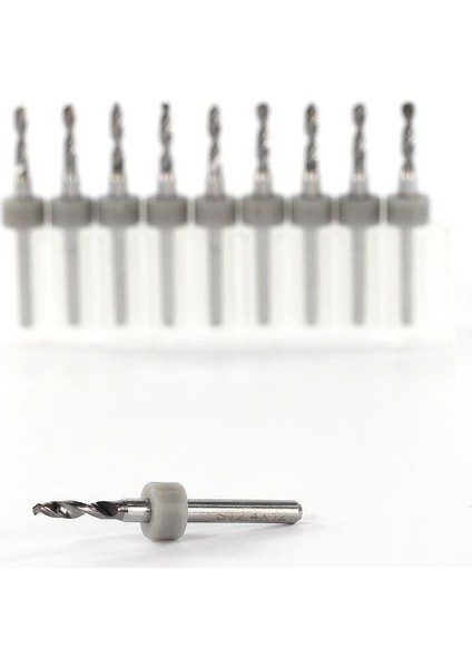 Pcb Mikro Karbür Cnc Matkap Ucu 10LU Set 2,40MM Tungsten 18 Shank