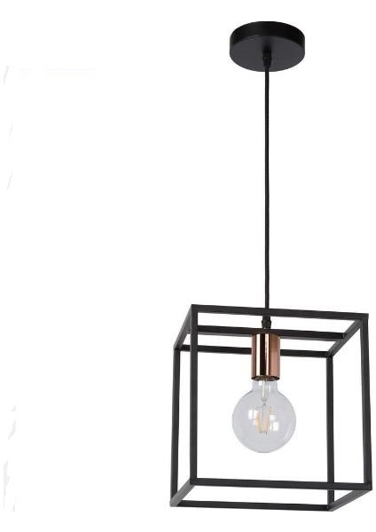 Retro,rustik,modern Mutfak,cafe,bar Üstü Için siyah küp Metal Sarkıt Avize