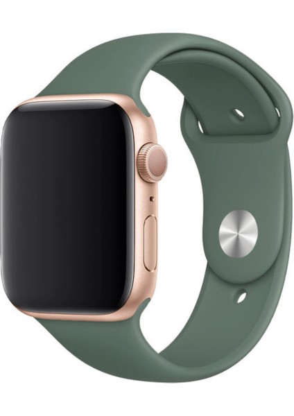 Apple Watch Uyumlu Silikon Spor Kordon 42 - 44 mm M/l Ölçülerinde Çam Yeşil fiyatları