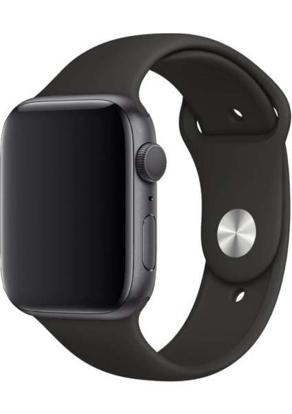 Apple Watch Uyumlu Silikon Spor Kordon 42 - 44 mm M/l Ölçülerinde Griseo