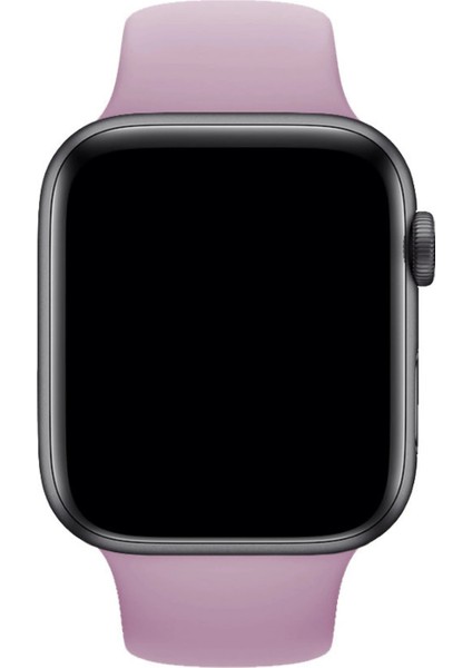Apple Watch Uyumlu Silikon Spor Kordon 42 - 44 mm M/l Ölçülerinde Lila