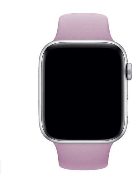 Apple Watch Uyumlu Silikon Spor Kordon 42 - 44 mm M/l Ölçülerinde Lila