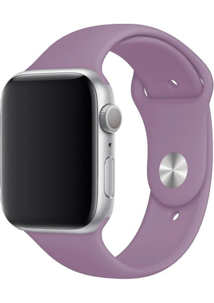 Apple Watch Uyumlu Silikon Spor Kordon 38 - 40 mm S/m Ölçülerinde Lavanta