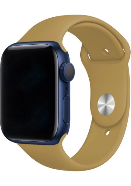 Apple Watch Uyumlu Silikon Spor Kordon 38 - 40 mm S/m Ölçülerinde Fallow