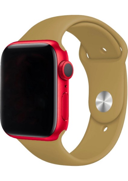 Apple Watch Uyumlu Silikon Spor Kordon 38 - 40 mm S/m Ölçülerinde Fallow