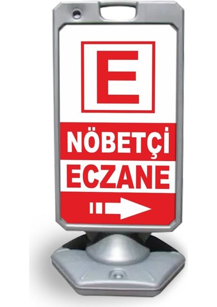 Nöbetçi Eczane Reklam ve Yönlendirme Uyari Dubasi A Tabela Gri