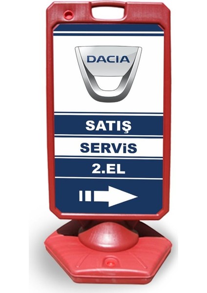 Daicakırmızı Reklam ve Yönlendirme Uyari Dubasi A Tabela Kırmızı