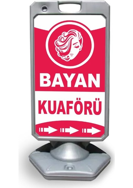 Bayan Reklam ve Yönlendirme Uyari Dubasi A Tabela Gri
